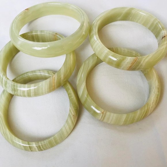 Original Onyx Natural Marble Bracelet/Bangles - Elegant Stone Jewelry for Women - Picture 7 of 7